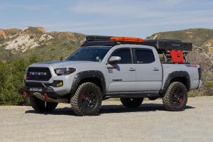 Toyota Tacoma Fender Flares - Rough Country - Defender - 1J9 Celestial Silver Metallic - '16-'23